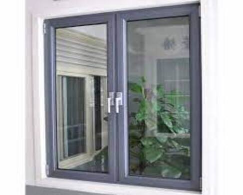 Grey Aluminium Casement Window